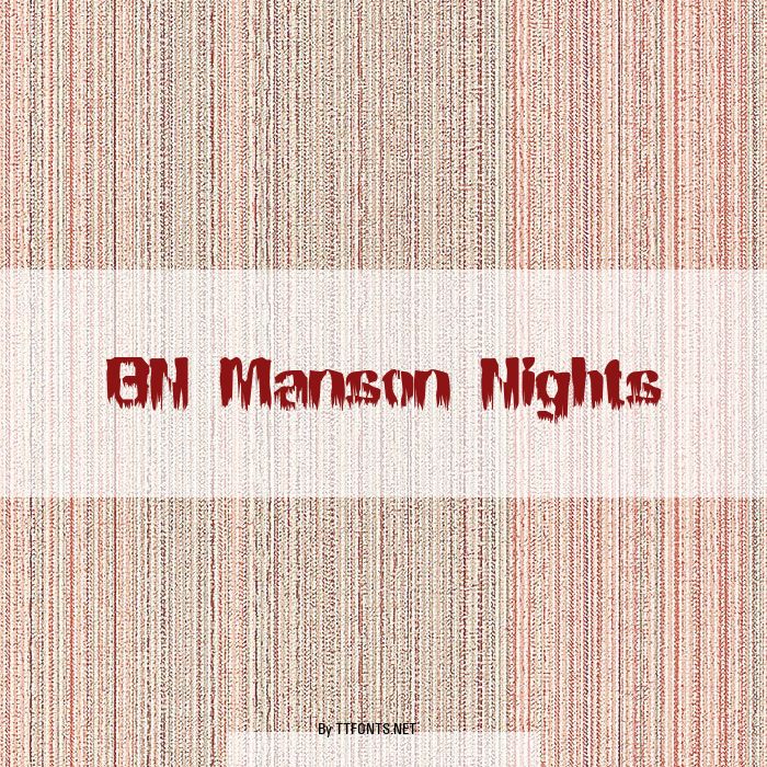 BN Manson Nights example